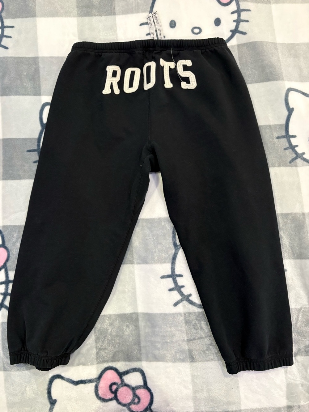 Roots Vintage Y2K Black Capri Sweatpants